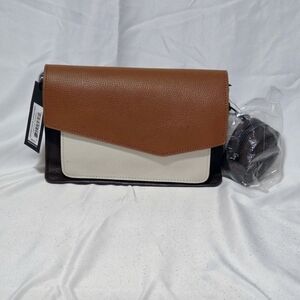 Botkier Cobble Hill Leather Crossbody Bag - Coffee Combo